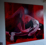 I am hiding (150x150cm)