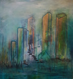 Midnight Town (86x92cm)