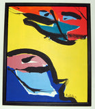 Dialogue between top and bottom ( 55x65 cm )