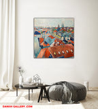 Over the city (100x100cm)