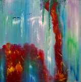 Around the falls (80x80cm)
